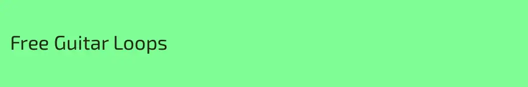 Free Guitar Loops